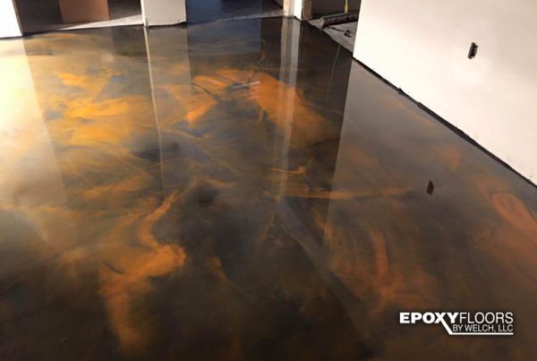 Custom Metallic Epoxy floor