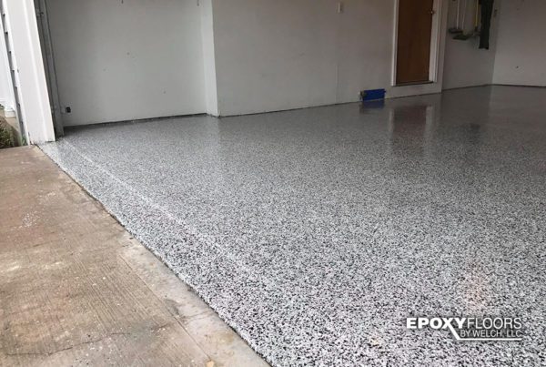 Repaired Garage Epoxy Floor