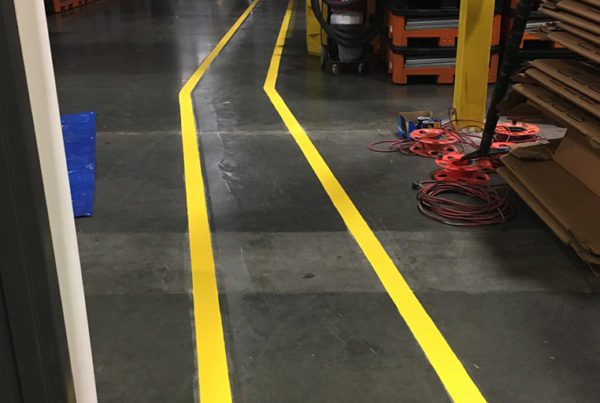 Yellow Line Striping