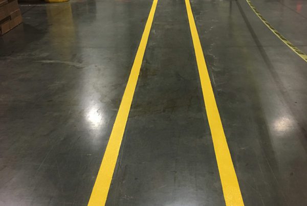 Yellow Line Striping