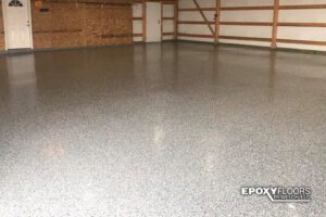 Epoxy Flake floor in Wombat