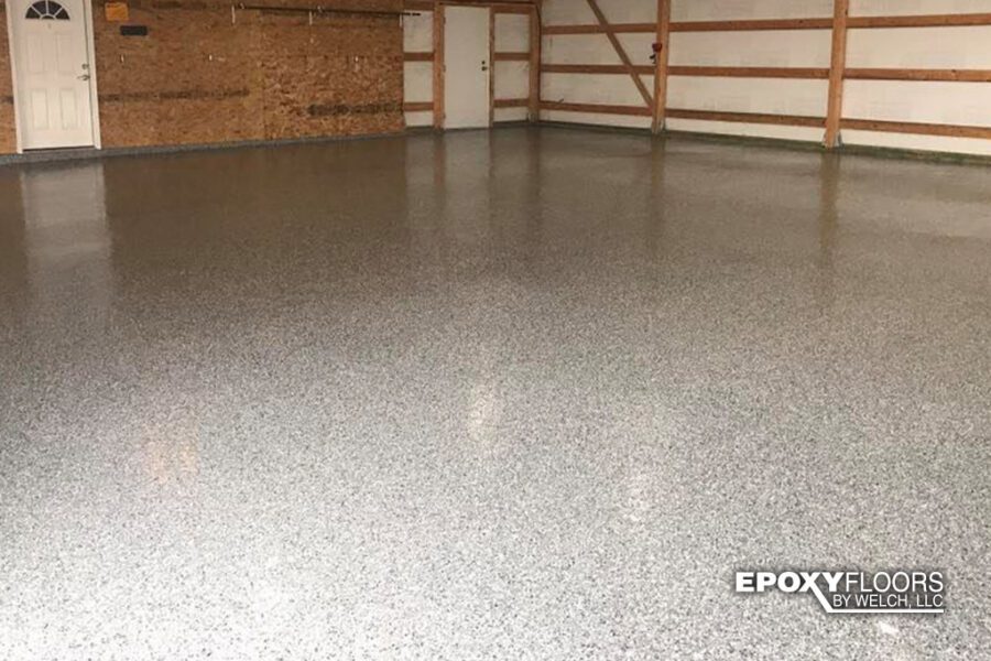 Polished Concrete Vs Epoxy Flooring Epoxy Floors By Welch   Flake45 900x600 