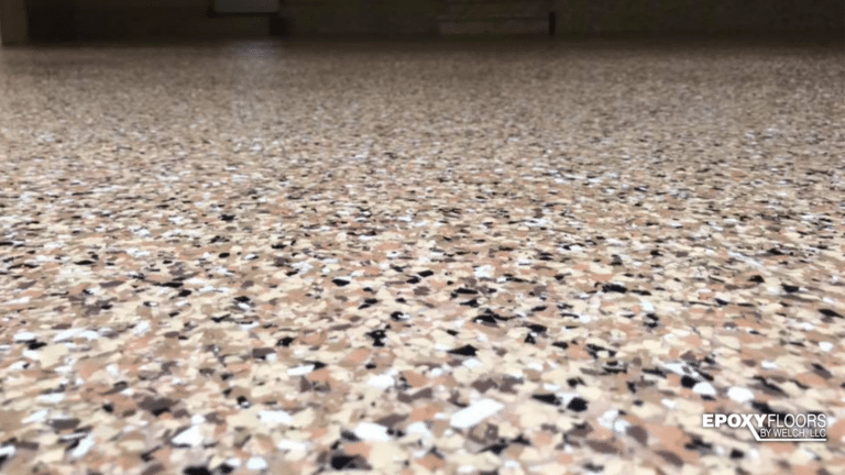 Flake epoxy floor