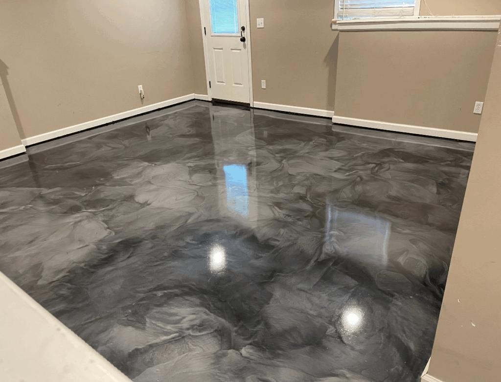 Gray Metallic Epoxy Floor