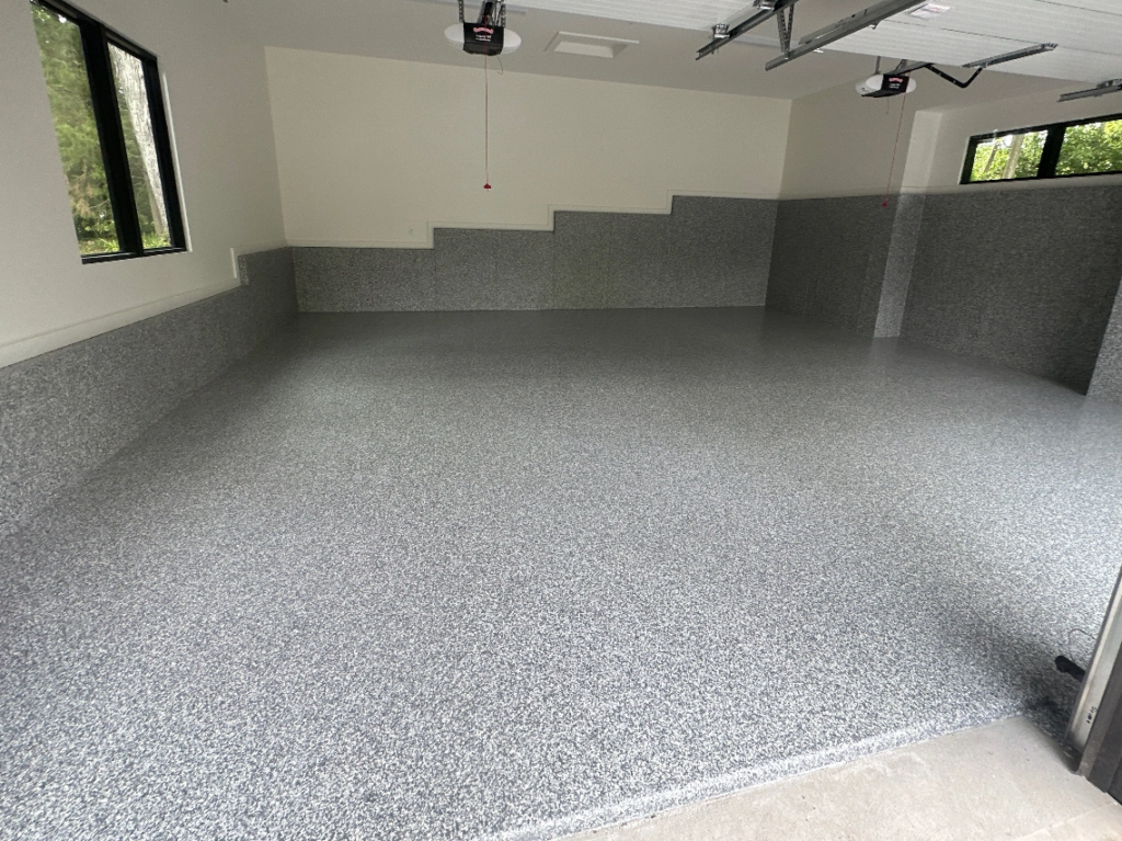 Residential Garage with Epoxy Flooring