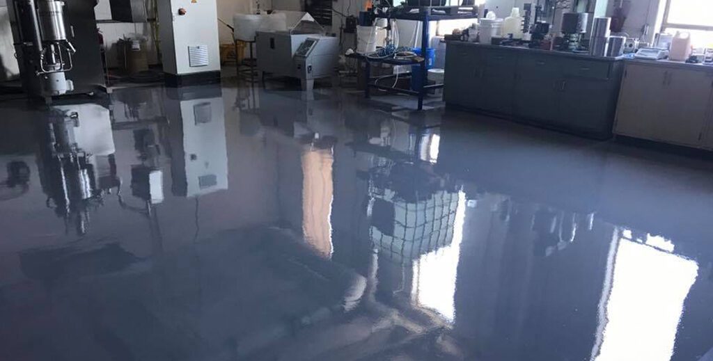 Commercial kitchen epoxy flooring